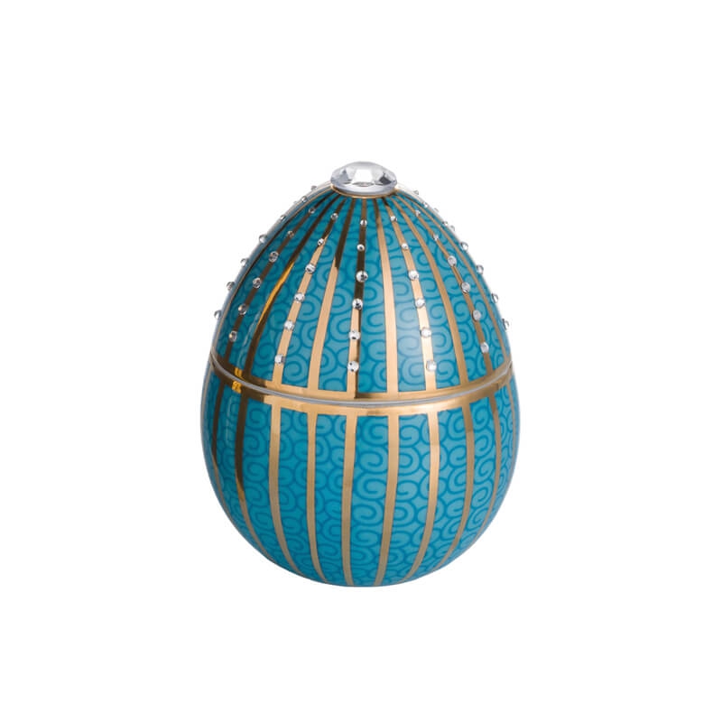 Blue egg with golden stripe 220 g